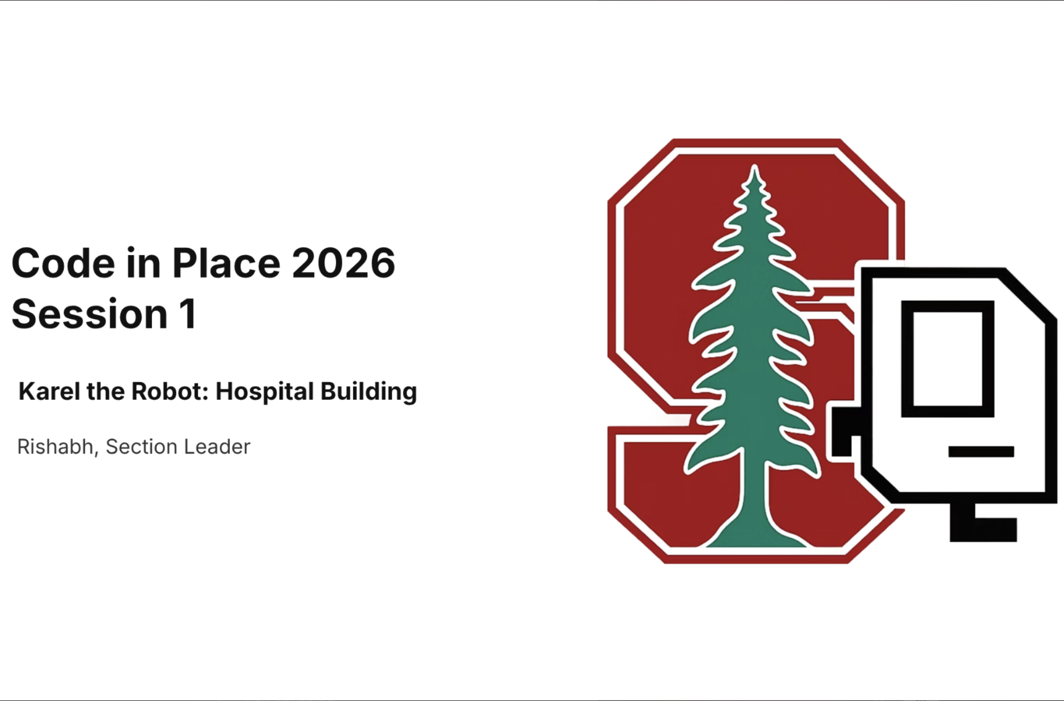 Code in Place Week 1 preview